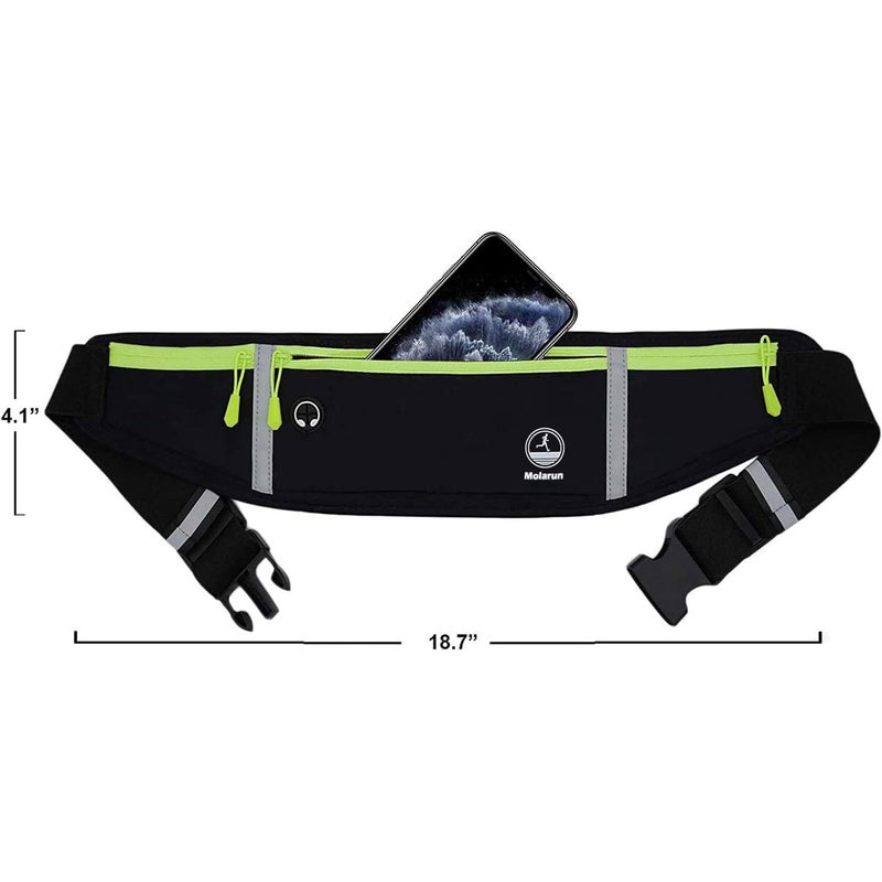 Molarun Slim Running Belt Fanny Pack for Women Men, Jogging Pouch Waist Pack Money Belt Bag Phone Holder for Running Hiking Traveling - Image 5
